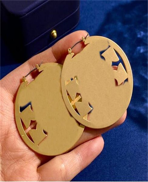 

new designer women earrings fashion luxury gold hoop earrings for lady wedding love gift engagement luxurys jewelry for bride woman party ea, Golden;silver