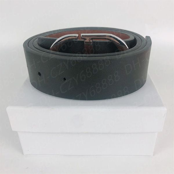 

men designers belts luxury mens and womens ceinture golden silver buckle belt length 105-125cm width 3 8cm with box335z, Black;brown