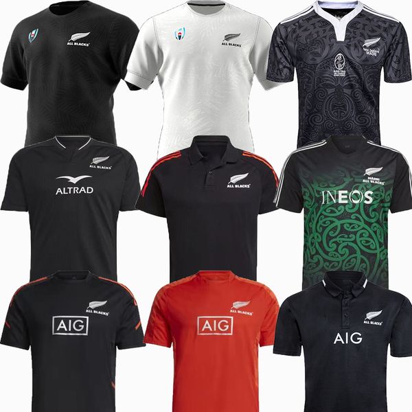 

22/23 all rugby world cup jerseys vest black sevens super polo jerseys maillot camiseta maglia mens training jersey 2021 2022 rugby shirt sh, Black;gray