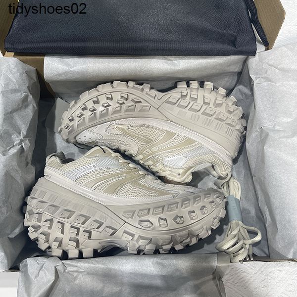 

2022 new balencaigass daddy shoes tire shoes thick soles casual couple sneakers tire soles are old fashion women, Black