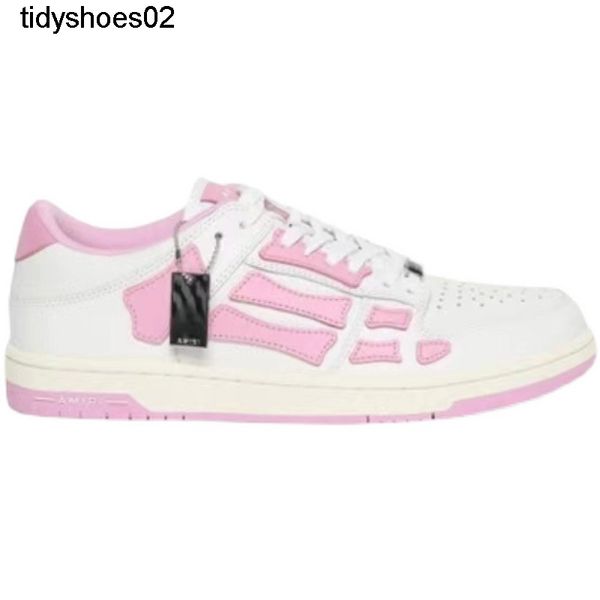 

new amirs spring bone shoes baby blue haze blue panda pink black and white men's and women's board shoes p98a