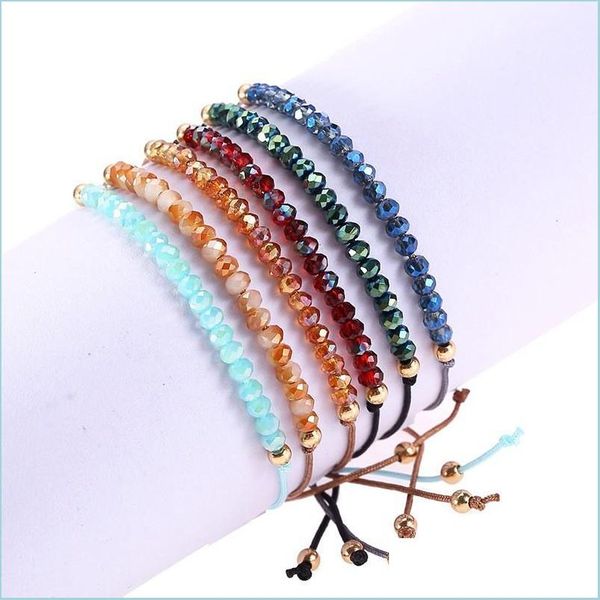 

beaded strands classic design colorf crystal beads strands bracelet lucky friendship rope jewelry beaded bracelets drop yummyjewelry dhngu, Black