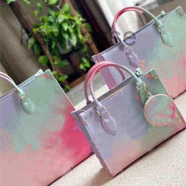

evening bags lov designer shopping bag handbag purse package crossbody fashion l printed tie-dye color patchwork removable shoulder strap