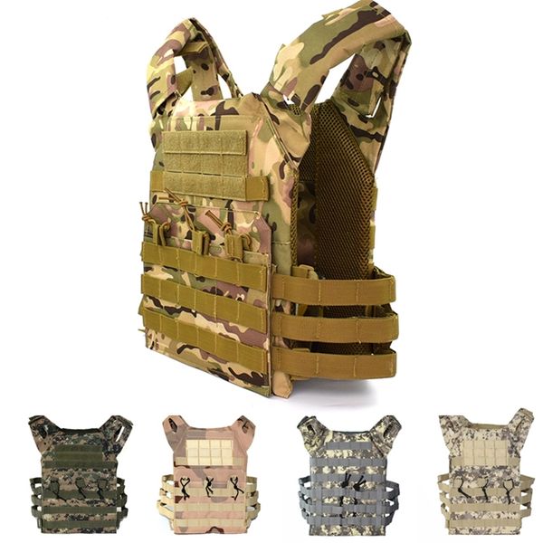 

men's vests jpc tactical vest hunting body armor molle plate vest outdoor paintball airsoft vest military equipment 220920, Black;white