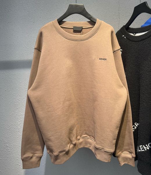 

men's plus size hoodies & sweatshirts in autumn / winter 2022acquard knitting machine e custom jnlarged detail crew neck cotton e577s, Black;brown