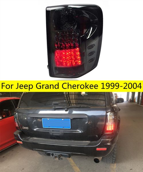 

automobiles taillights for jeep grand cherokee 1999-2004 rear lamp led streamer turn signal fog brake taillight