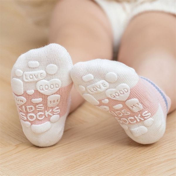 

socks babies socks 5 pairslot cotton children's antislip boat socks for baby boys girls low cut floor kid accessories four season 22091, Pink;yellow