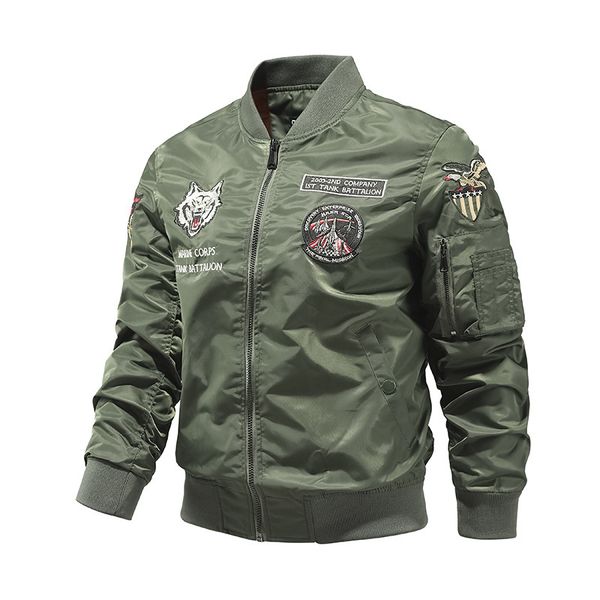 

pilot ma1 bomber flight jacket men plus size hip hop windrunner autumn waterproof nylon black green women coat spring mm13llh59, Black;brown
