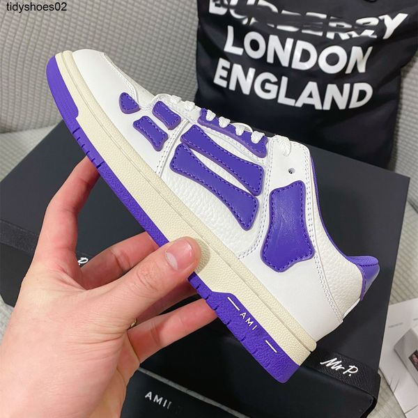 

amirs bone shoes ding version 2022 new high street leisure low board black and white bone skeleton men's and women's fashion