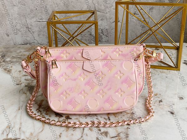 

10a l bag tier 24cm small pochette bag mirror womens real embossed handbag luxury designers zipper purse crossbody green shoulder chain stra