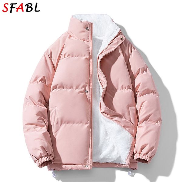 

womens down parkas sfabl winter women parkas fleece jacket coat thick warm cotton padded coats female korean loose puffer jacket women overs, Black