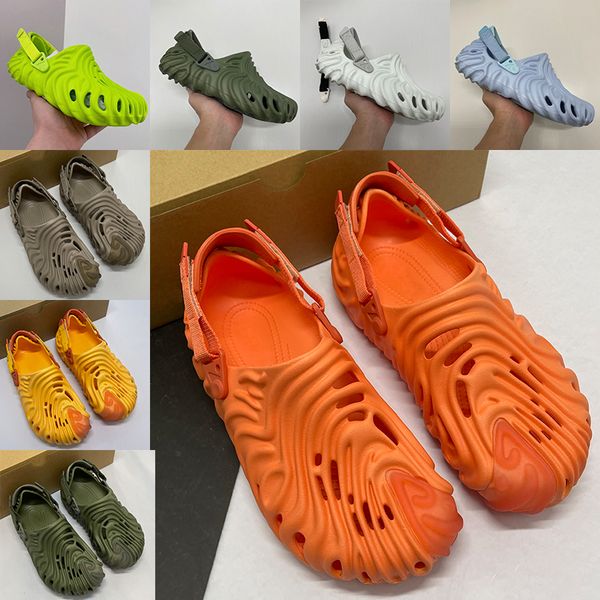

designer sandals pollex clog x salehe mens slippers croc slides salehe bembury sandal men casual shoes orange cucumber crocodile menemsha lu, Black