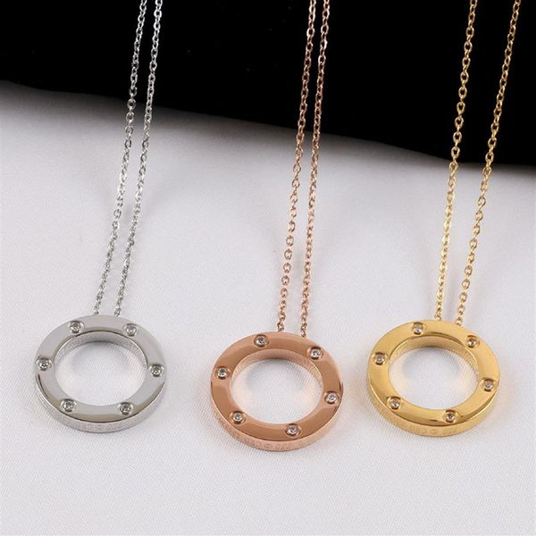 

new men's and women's pendant necklaces fashion stainless steel necklace valentine's day gift258y, Silver