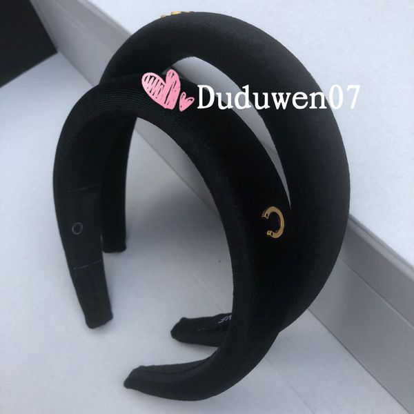 

party gift velet headband classic hair accessories vintage headbands 2c sign hair band t 2pcs in 1 dust bag