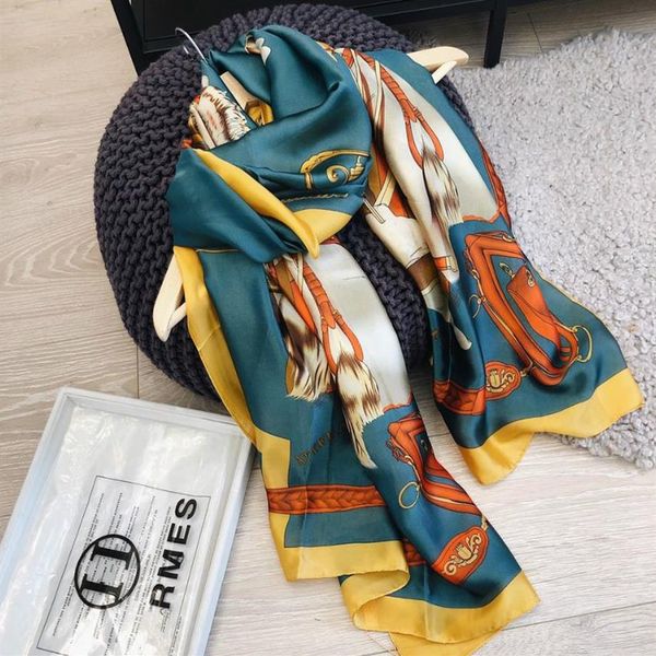 

2021 famous designer ms xin design gift scarf 100% silk scarf size 180x90cm delivery buu4 wj521266o, Blue;gray