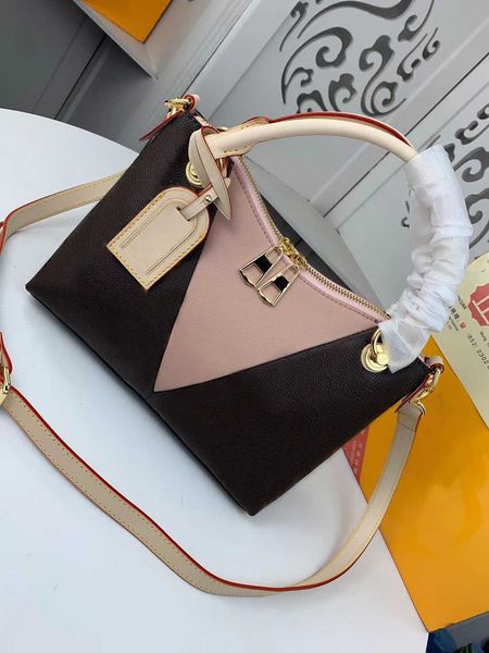 

new 2021 high womens classic bag real leather flowers women handbags canvas crossbody purse lady shopping tote shoulder bags