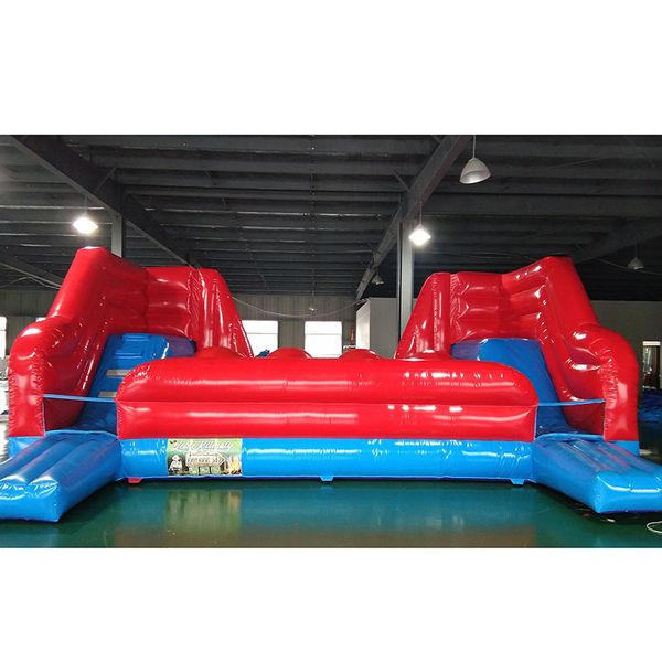 

outdoor games & activities inflatable obstacle course with slide for kids