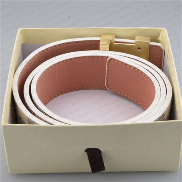 

2022men women belt womens belts for men genuine leather black and white color fashion cowhide mens239j, Black;brown