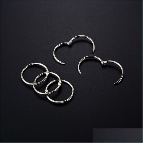 

key rings book binder rings flexible open metal ring circlips 3x44mm nickel key for folder diy po album tags clips mti pur jewelshops dhh0u, Slivery;golden