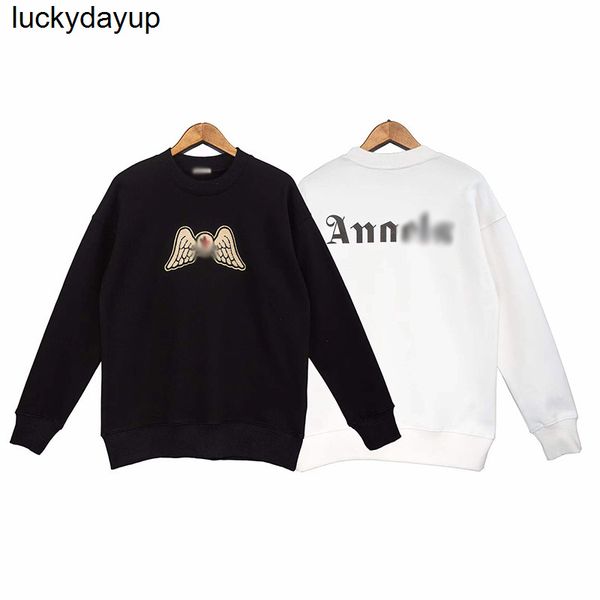 

men's hoodies sweatshirts palms trend lazy pullover autumn loose sweater for men women, Black