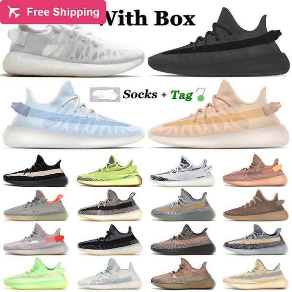 

running shoes men spo mono clay ice mist blue black reflective cinder israfil tail light zebra white jogging v2 boosts''yezzies&#0