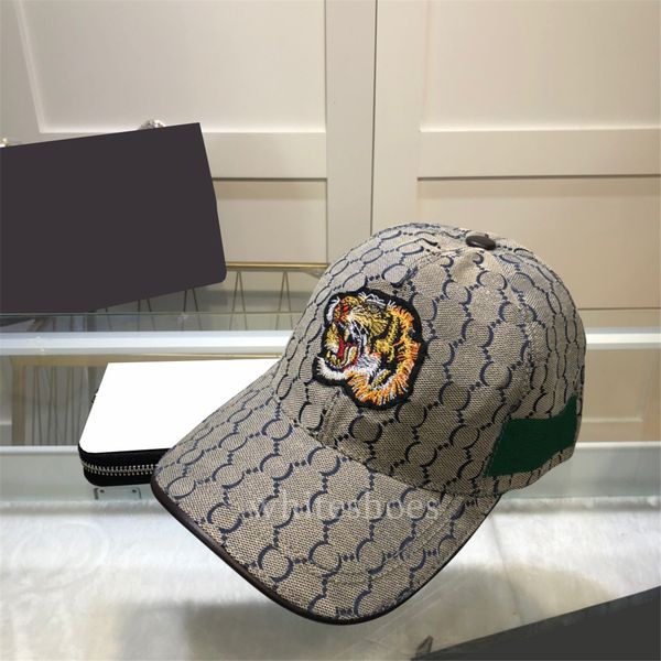 

tiger embroidery ball cap letter jacquard luxury hat fashion stripe visor hats four seasons sports caps, Blue;gray