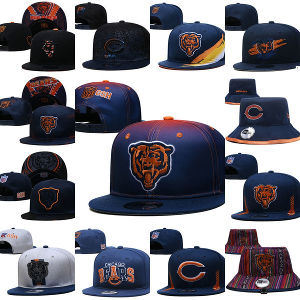 

snapbacks chicago''bears''men football hats cap adjustable fit hat, Black;white