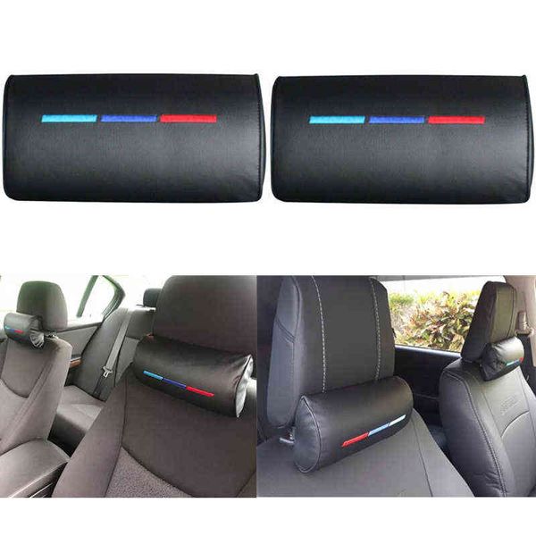 

cushions car seat pu headrest neck pillow for bmw e46 e39 e90 e60 e36 f30 f10 e34 e53 e30 f20 e92 e70 g20 m3 m4 m5 x5 x6 m accesories 0919