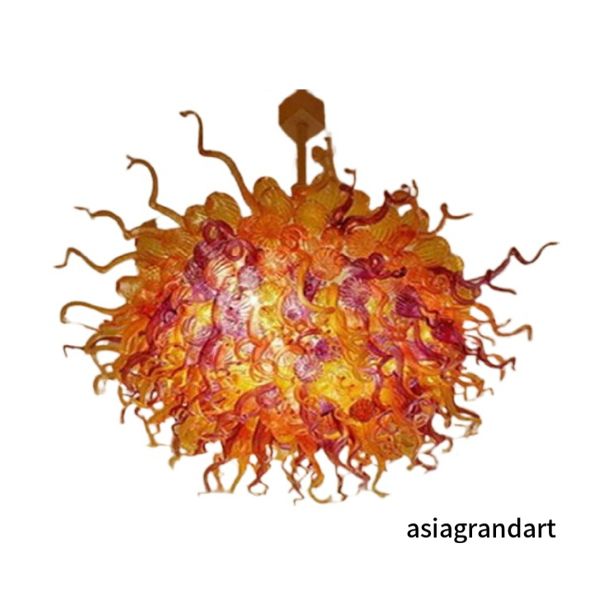 

hand blown glass chandelier lamps borosilicate murano style glass luxury art ceiling decorative for duplex building villa foyer loft lustre