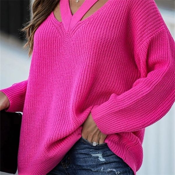 

women s sweaters fitshinling v neck casual women pulovers boho holiday knitwear sweater oversize long sleeve solid jumper winter 220920, White;black