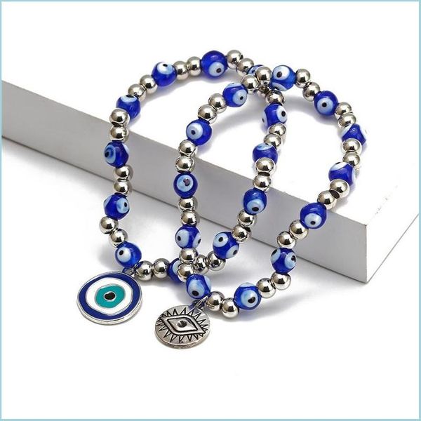 

beaded strands blue evil eyes beaded strands charm bracelets fashion stretch sier bead bracelet bangles lucky turkish p dhseller2010 dhgff, Black