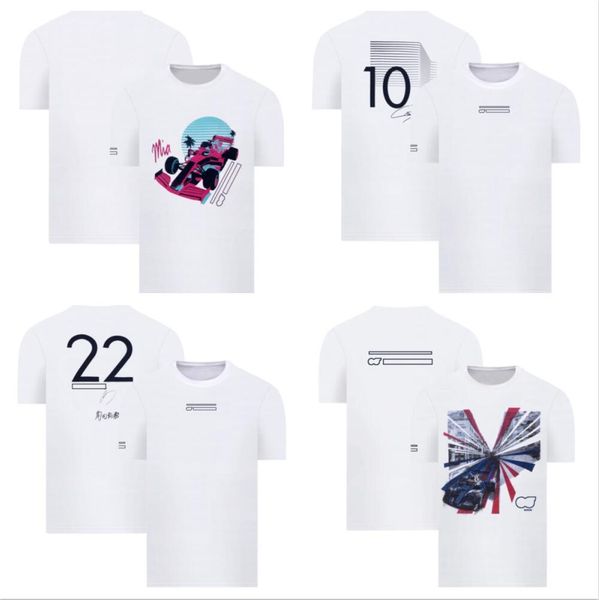 

2022 summer f1 formula one factory team racing suit t-shirt short-sleeved quick-drying breathable custom fan short-sleeved clothing