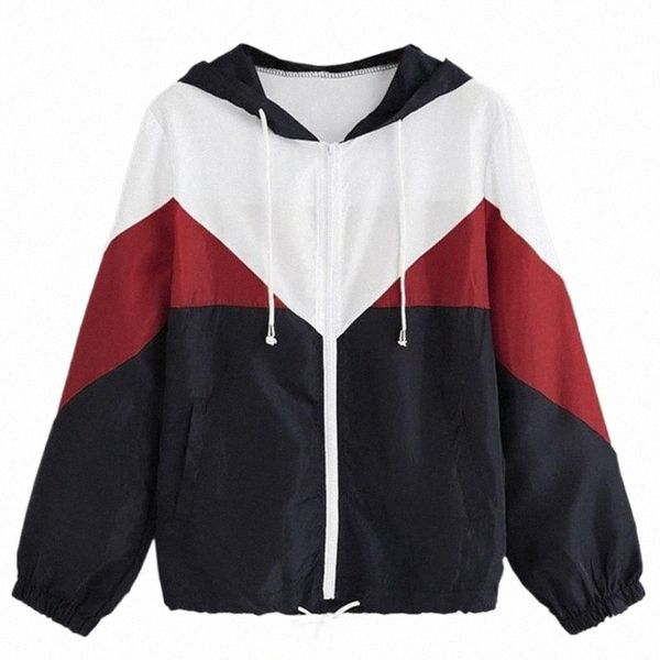 

women's trench coats 2021 women's long sleeve splice color irregular hooded cardigan windbreaker coat for ladies plus size femme, Tan;black