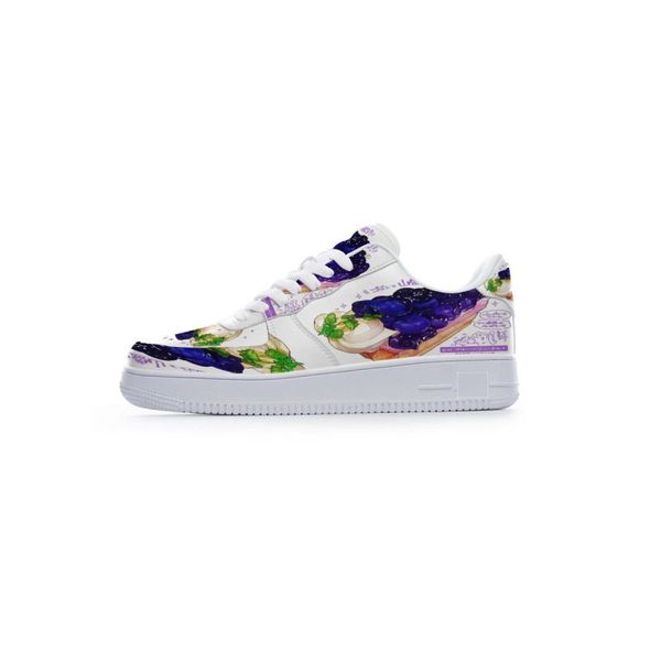 

men running sports custom design shoes hand painted sneakers blue women fashion low cut casual trainers