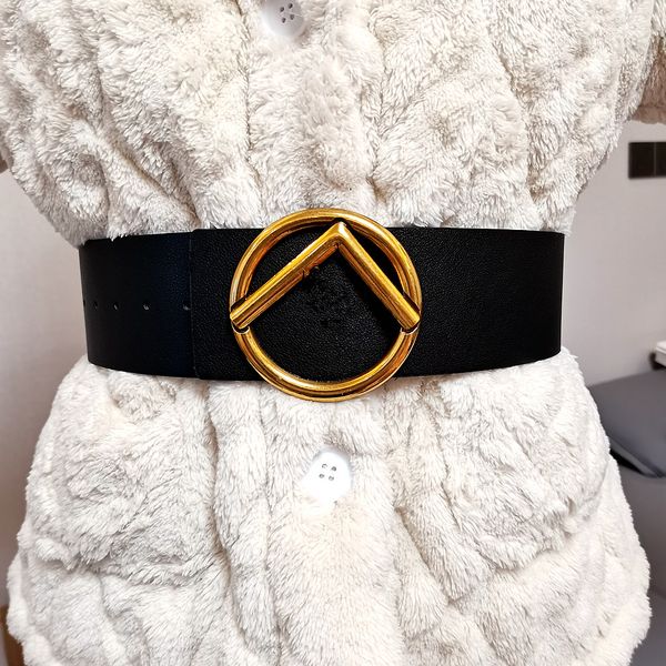 

2022 designer belt women's personalized fashion clothes with a width of 7 cm, Black;brown