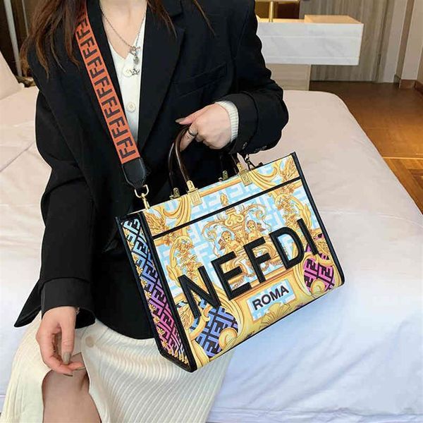 

68% off home tote bucket hand fashion women's handbag one shoulder versatile printed messenger bag fashion31em278x