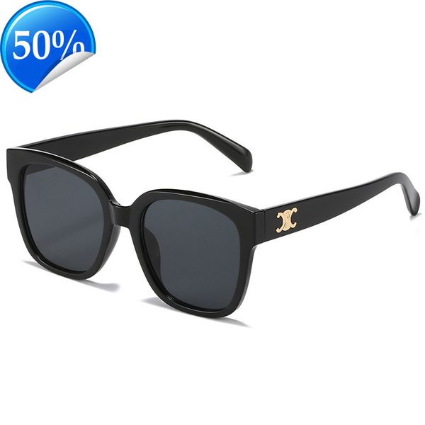 

men's sunglasses designer women's new sunglass triumphal arch pink and black square big face thin high-level sense trendy uv rista, White;black