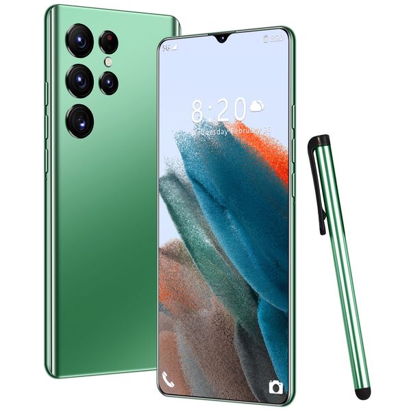 

phone andriod cell 7.2 inch mobilephone dual sim smart 10 core 6800mah face id unlocked smartphone