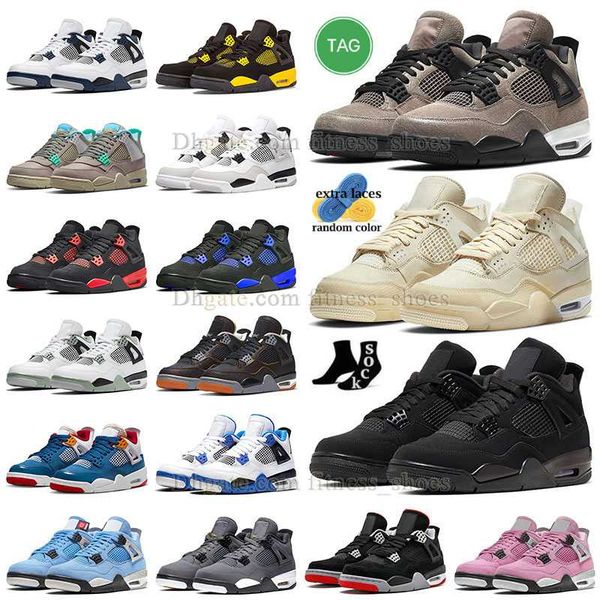 

taupe haze 4s brown sail basketball shoes mens women wholesale size 13 jumpman 4 black cat military black white cement oreo pure money sneak