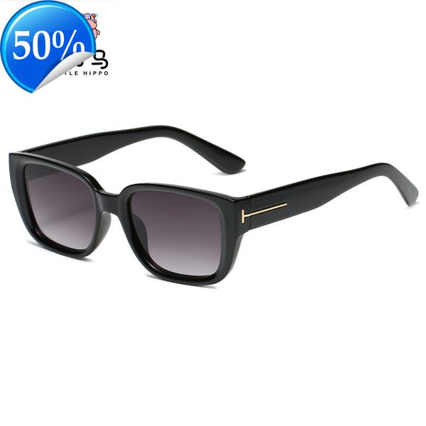 

men's sunglasses designer women's new style sunglass women fashion t letter glass square, White;black