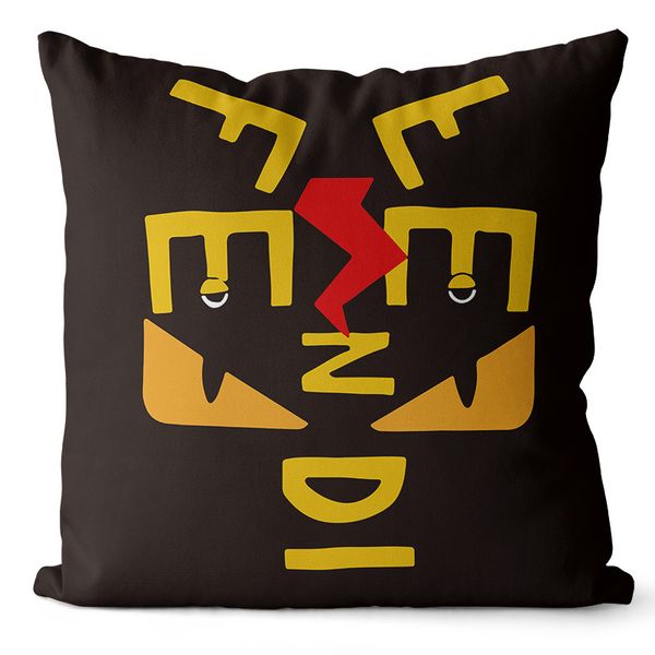 

brand square pillow case letter pillowtick bedding decorative pillow cover