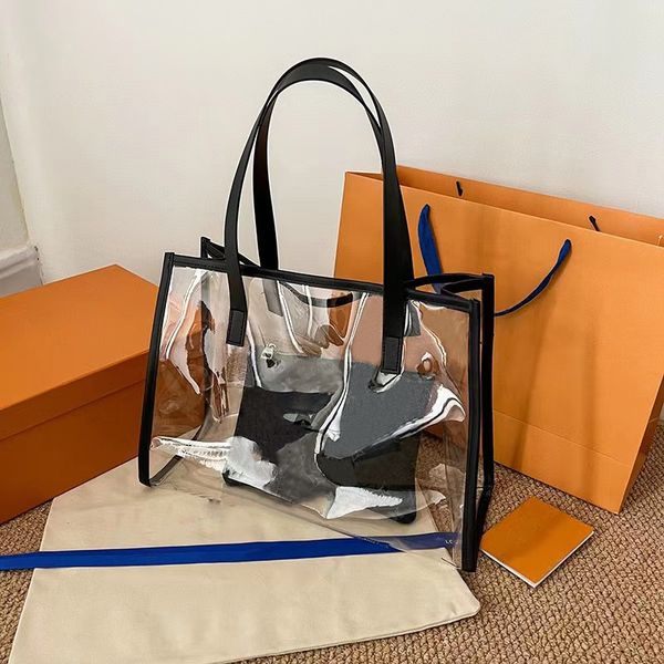 

evening bags sugao pink women shoulder tote bags fashion large capacity transparent plastic purses luxury designer handbags sh