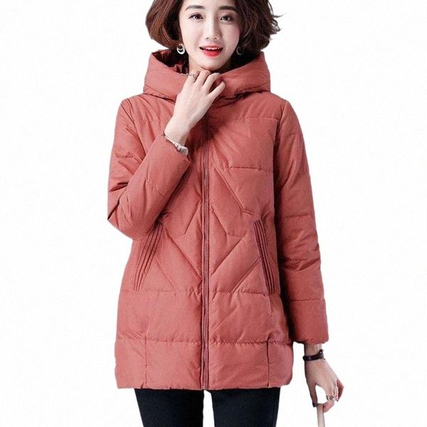 

women's down & parkas long hooded winter warm casual cotton padded for women plus size 4xl outwear loose overcoat b0cq#, Black