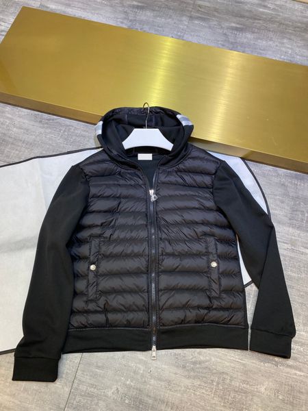 

designer luxury down jacket women fur ruff monc classic fashion and multi function essential hoodies mens monclair jackets winter warm cloth, Black