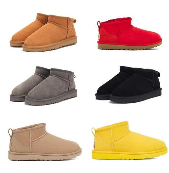 

new kids boy girl children mini snow boots sheepskin plush fur aus short g5281 ankle soft comfortable keep warm boots with card dustbag beau, Black