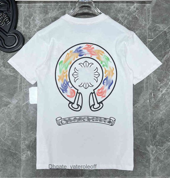 

men's t shirts new ch chrome classics mens t shirts brand neck short sleeves tees t-shirts sweater casual horseshoe yh6, White;black