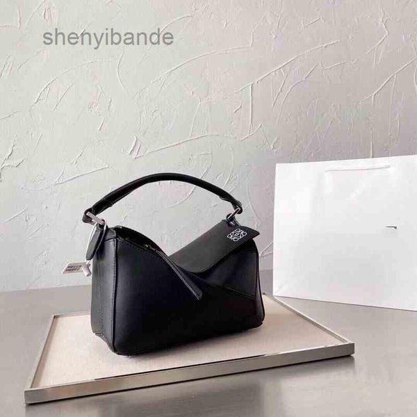 

handbag bagbrand loews 2022 shoulder women designer bags puzzles summer color leather two-layer cow geometric portable one cross 10 0cjr