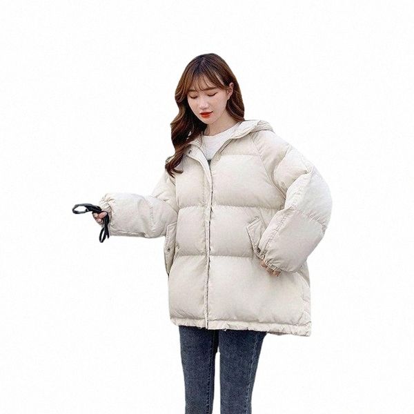 

women's down & parkas short winter jacket women warm hooded cotton female casual loose outwear korean cotton-padded coat z0it#, Black