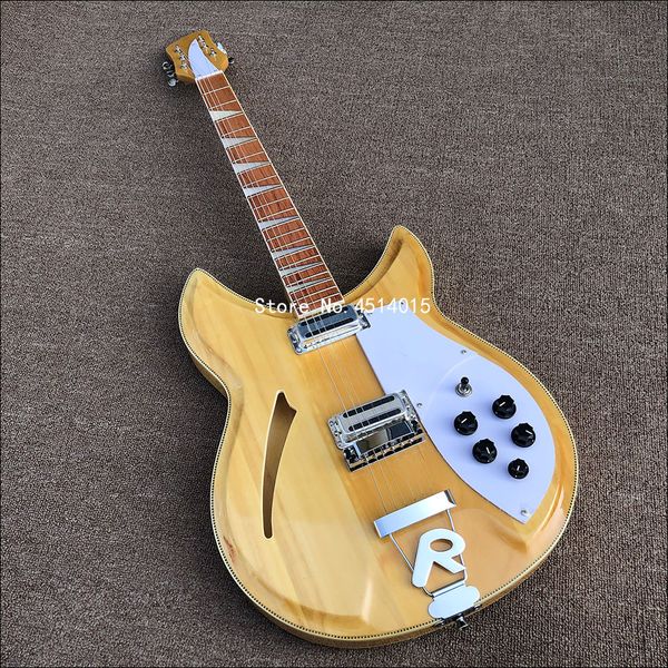 

factory direct 381 electric guitar 6-string guitar half hollow wood color mahogany fingerboard korea paint postage