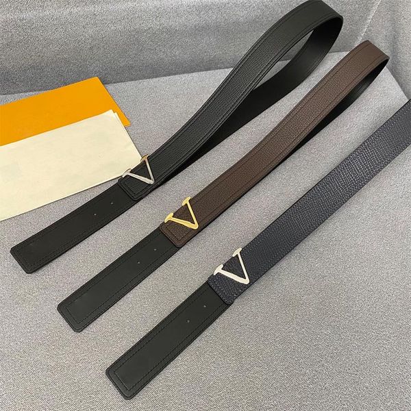 

Designer Belt Fashion Casual Genuine Leather Belts Classic Needle Buckle 3 Options with Box, Multi